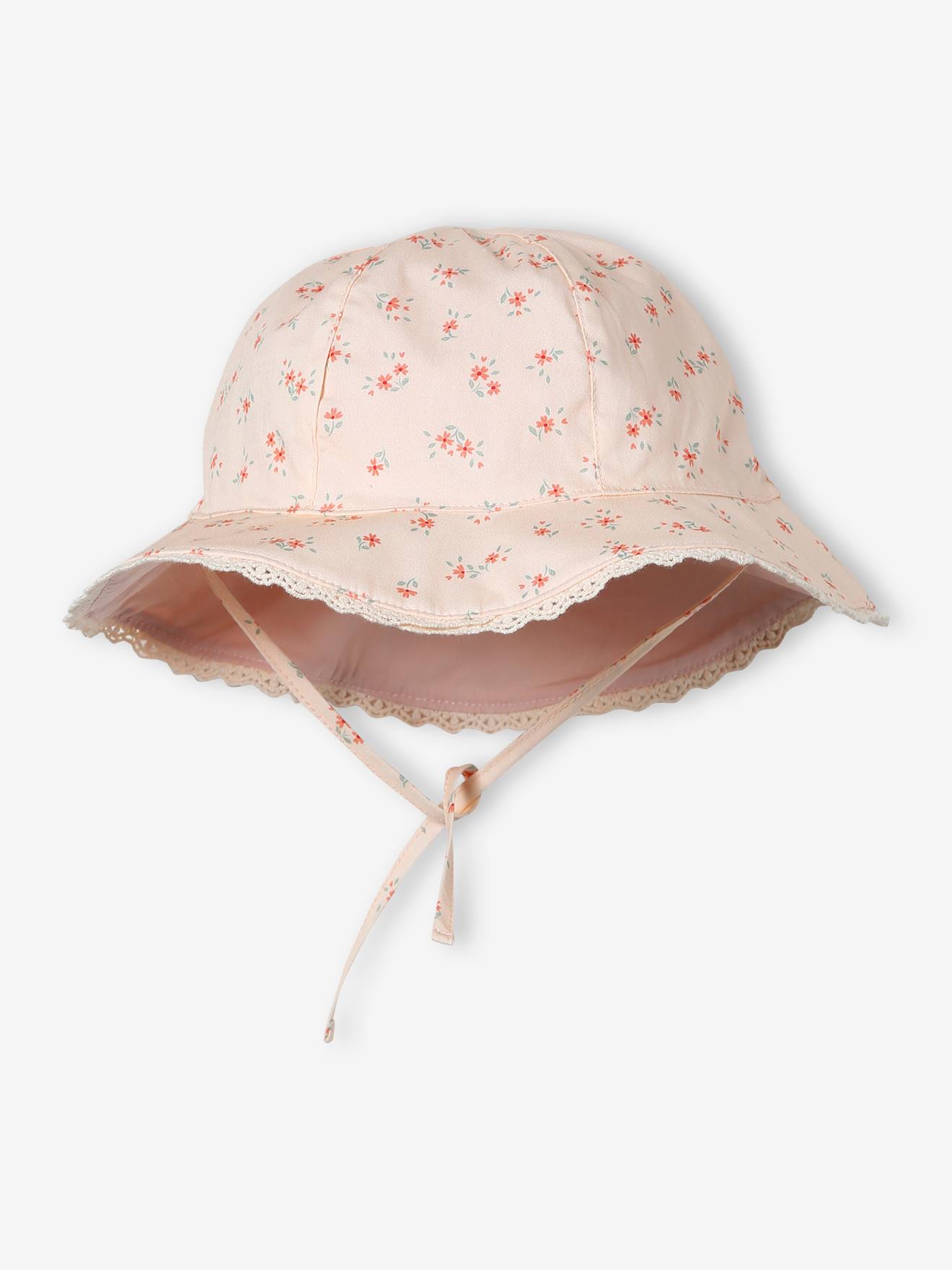 Bob imprimé fleuri bébé fille rose pâle