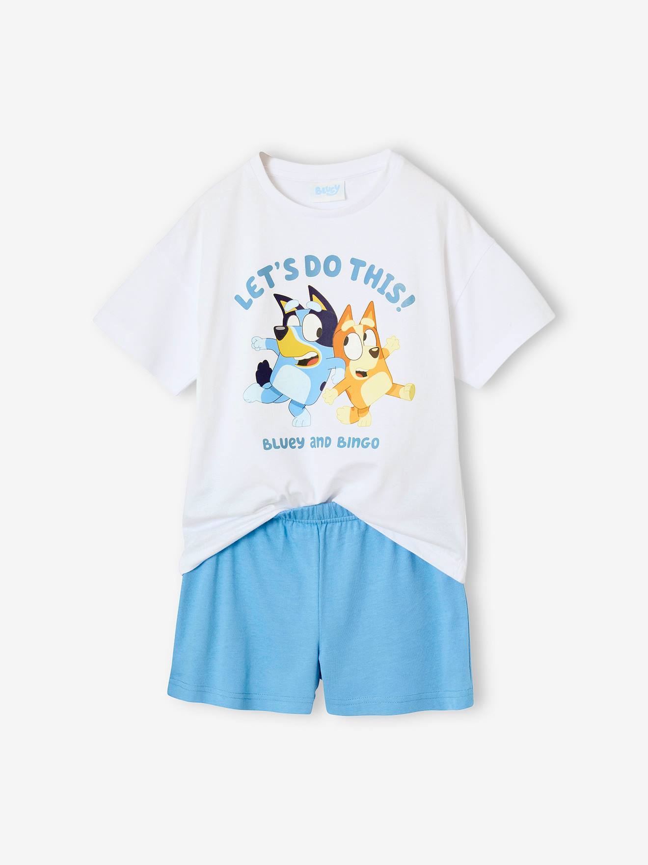 Pyjashort Bluey® mixte enfant bleu