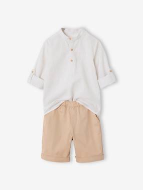 Ensemble ESCADA Chemisier Et Pantacourt Pour Fille 4 Ans - Rose - 100% Coton - Occasion Très Bon état