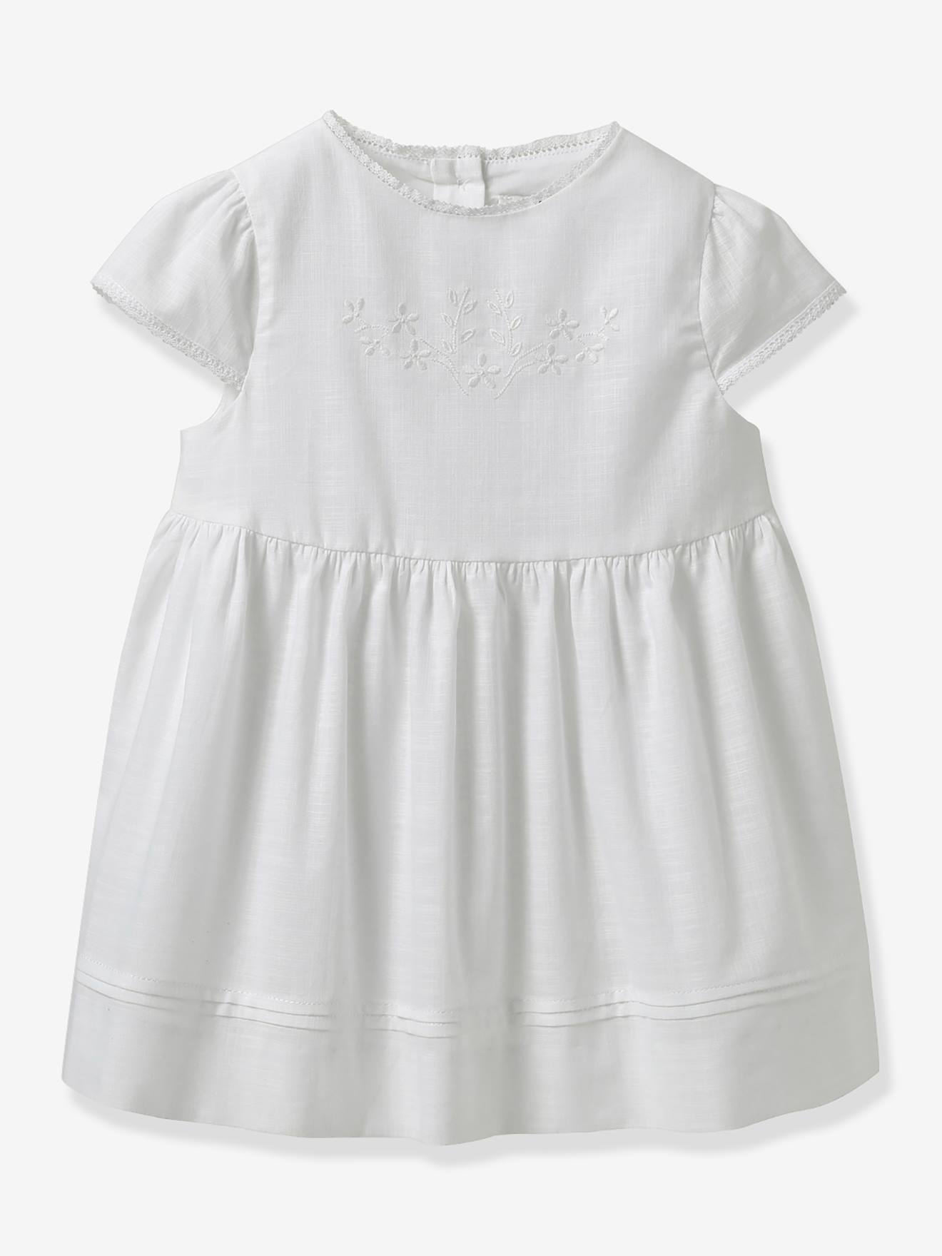 Robe Brodée - Cortège Arabesque Cyrillus Écru