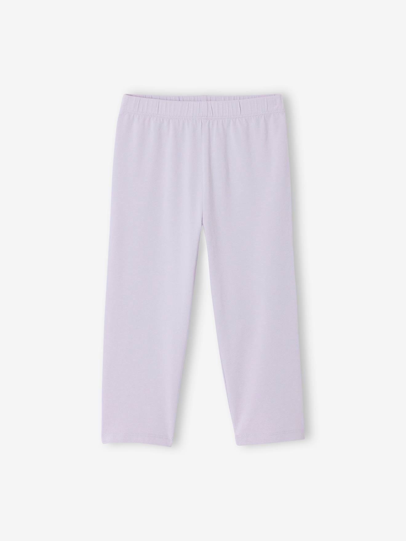 Legging Basics fille mi-mollets lavande