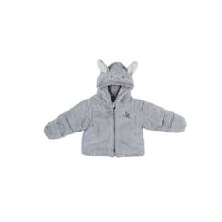 -Veste à capuche - Noukie's - Groloudoux® - Gris - Bébé - Moufles intégrées