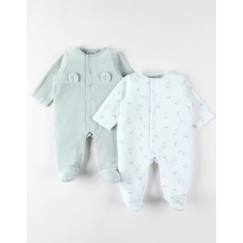 -Set de 2 Pyjamas bébé, Velours