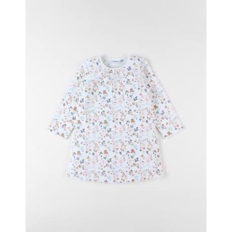 Bébé-Robe imprimé fleuri, velours