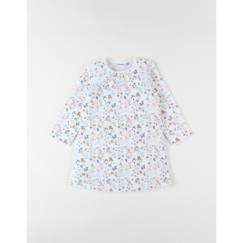 -Robe - Noukie's - Imprimé fleuri - Velours - Ecru - Bébé Fille