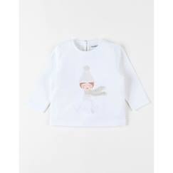 -T-shirt manches longues en jersey imprimé petite fille