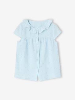 -Pyjashort fille en gaze de coton