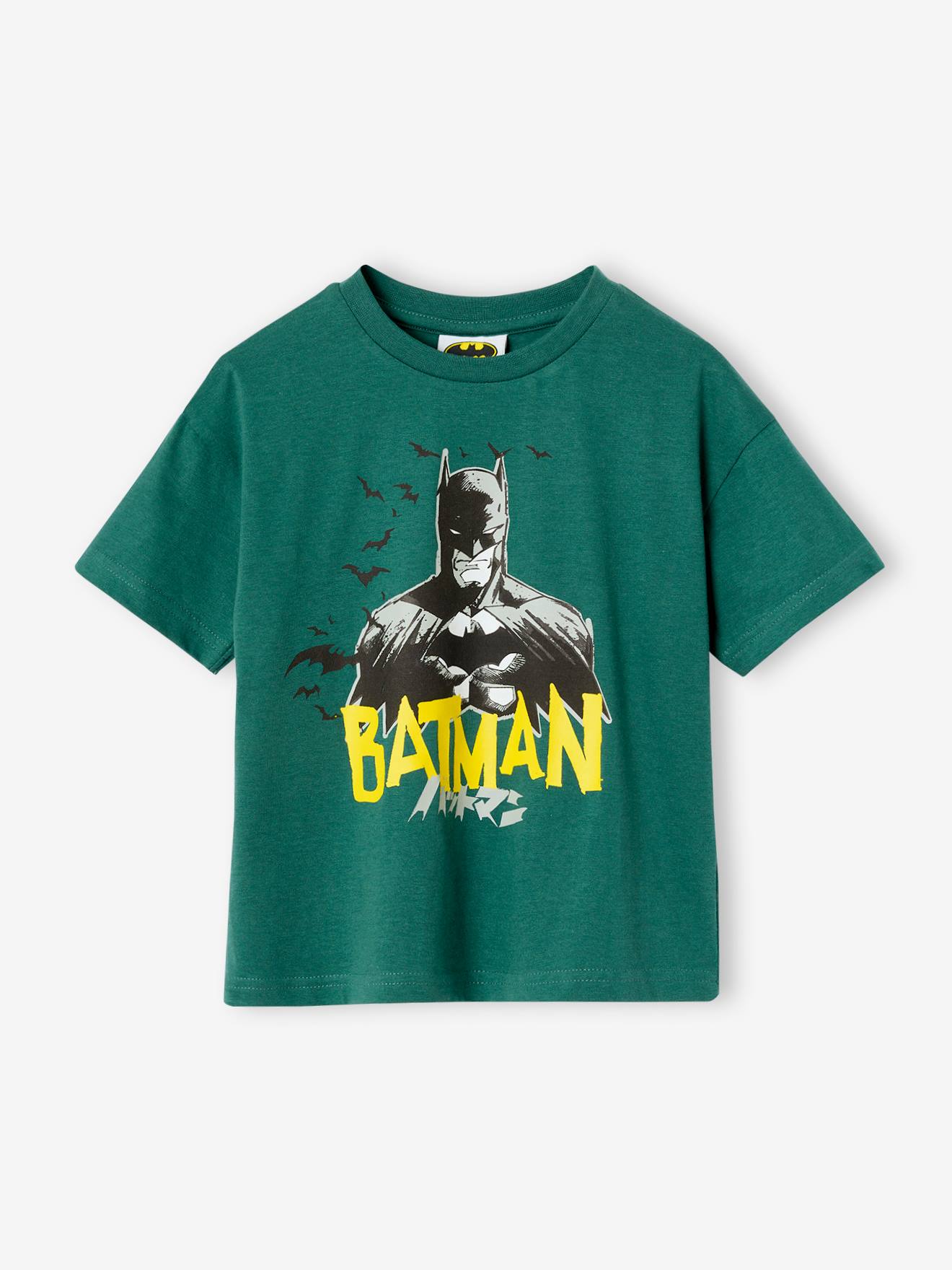 T-shirt DC Comics® Dark Batman manches courtes vert sapin