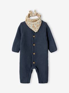 Kit naissance mixte tricot + foulard coffret cadeau naissance  - vertbaudet enfant