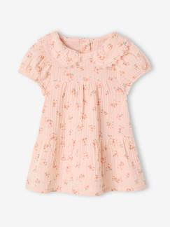 -Robe à col claudine bébé fille