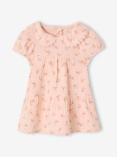 Bébé-Robe à col claudine bébé fille