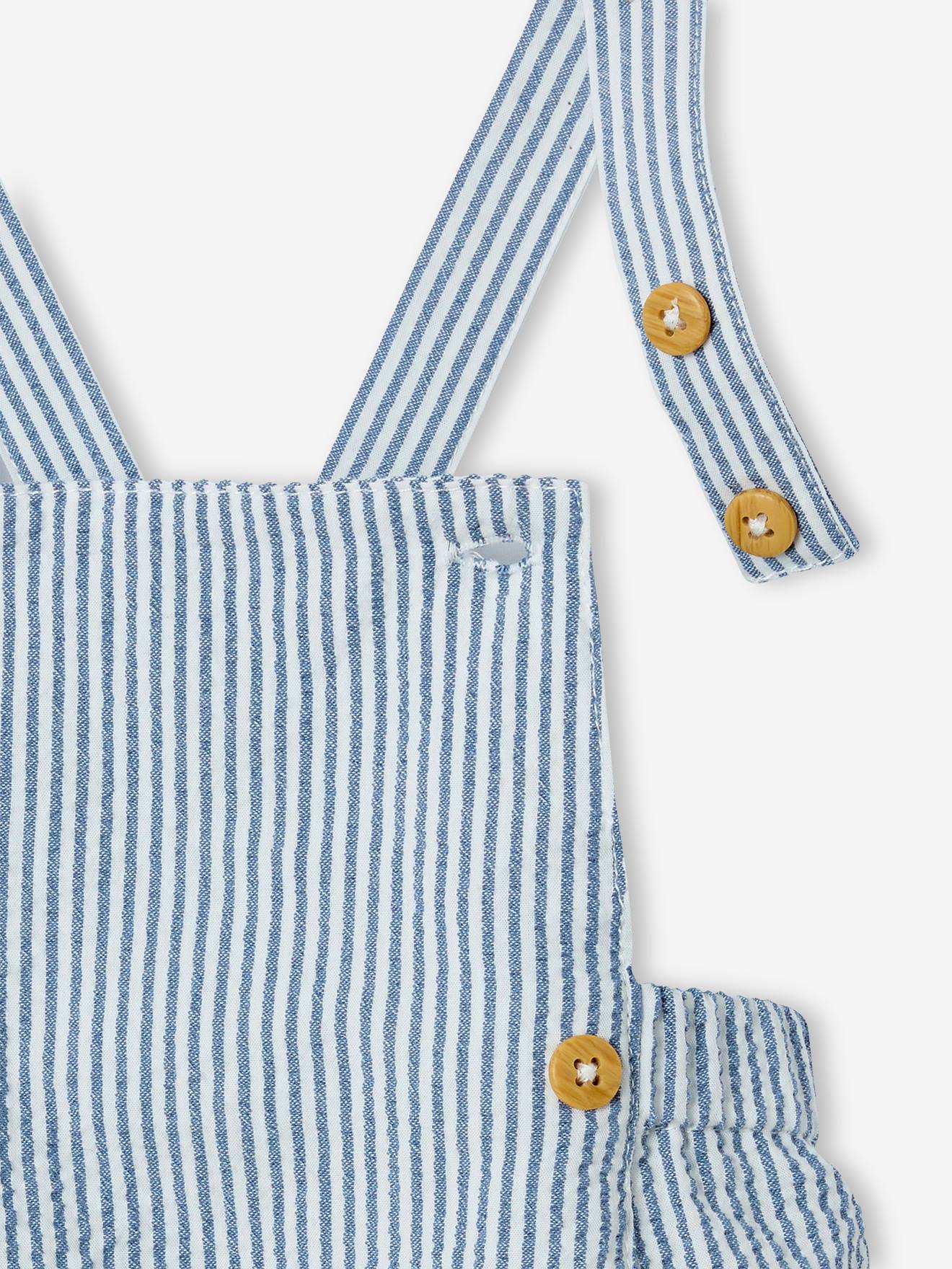 Salopette Bébé Baby Boden – Rayée Bleu Et Blanc – Application Baleine – Taille 18-24 Mois – Occasion Excellent état