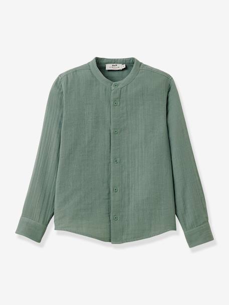 Garçon-Chemise-Chemise en gaze de coton garçon