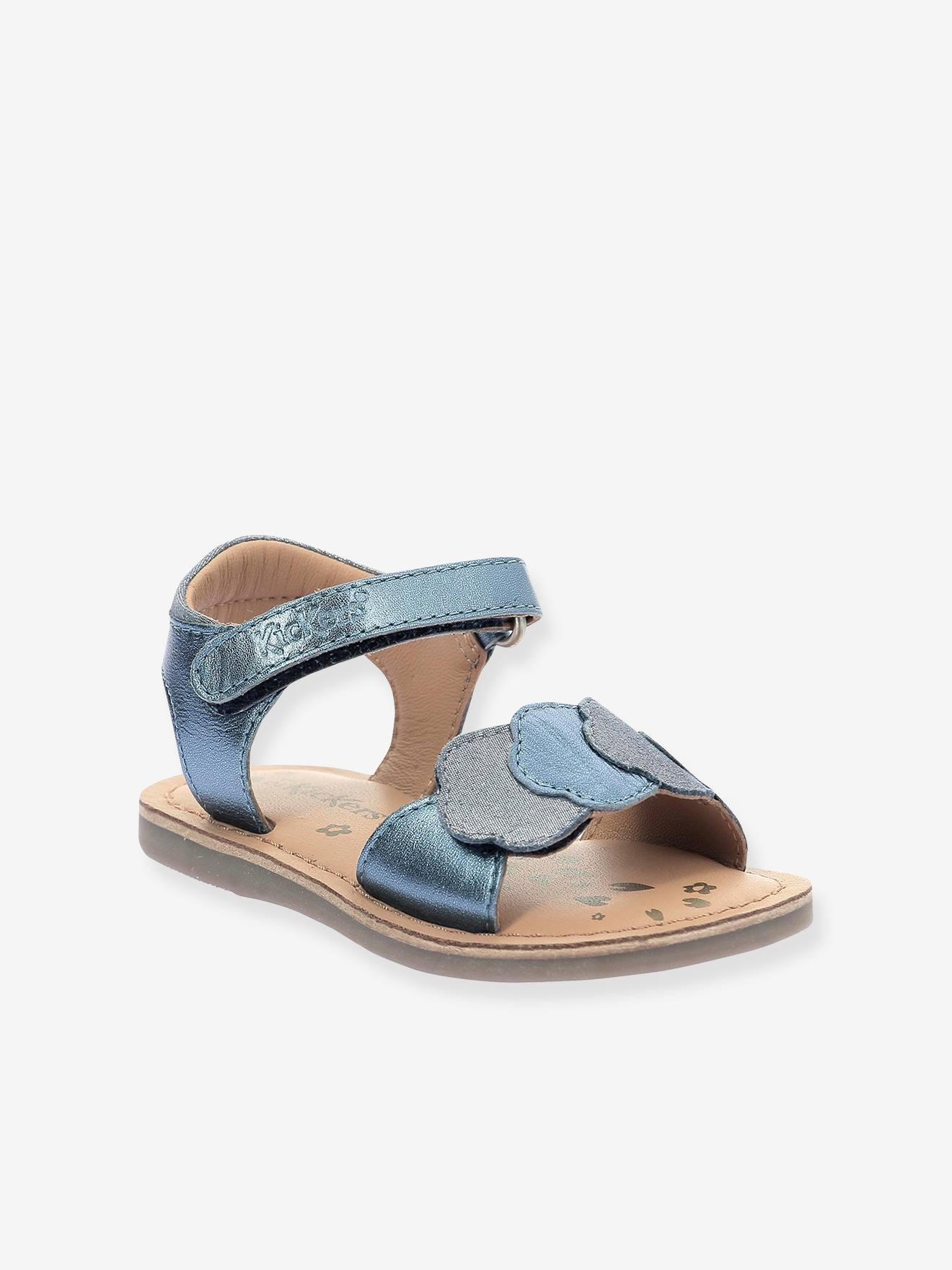 Sandales Cuir Enfant Dyastar Kickers® Marine