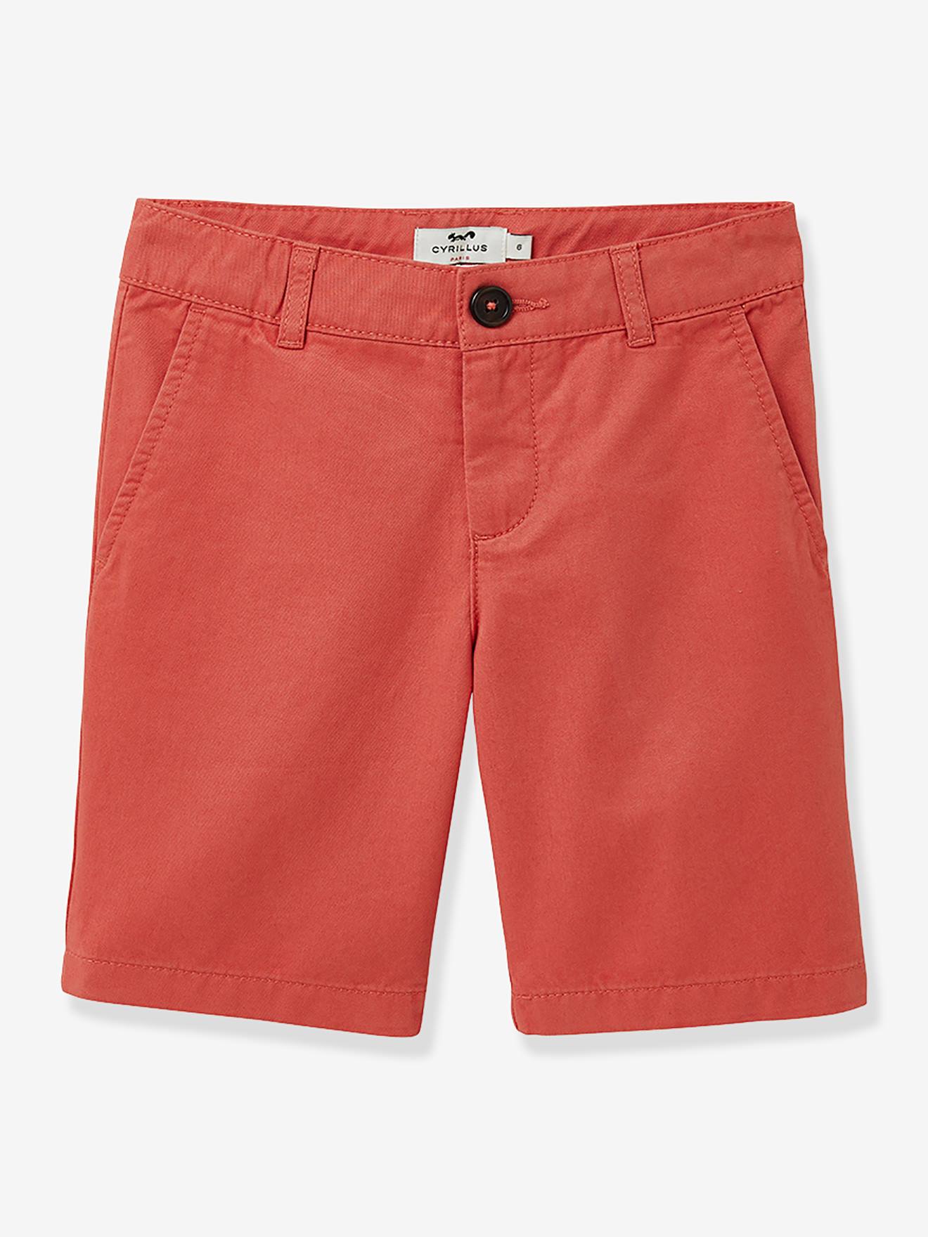 Bermuda Chino Garçon Cyrillus Corail