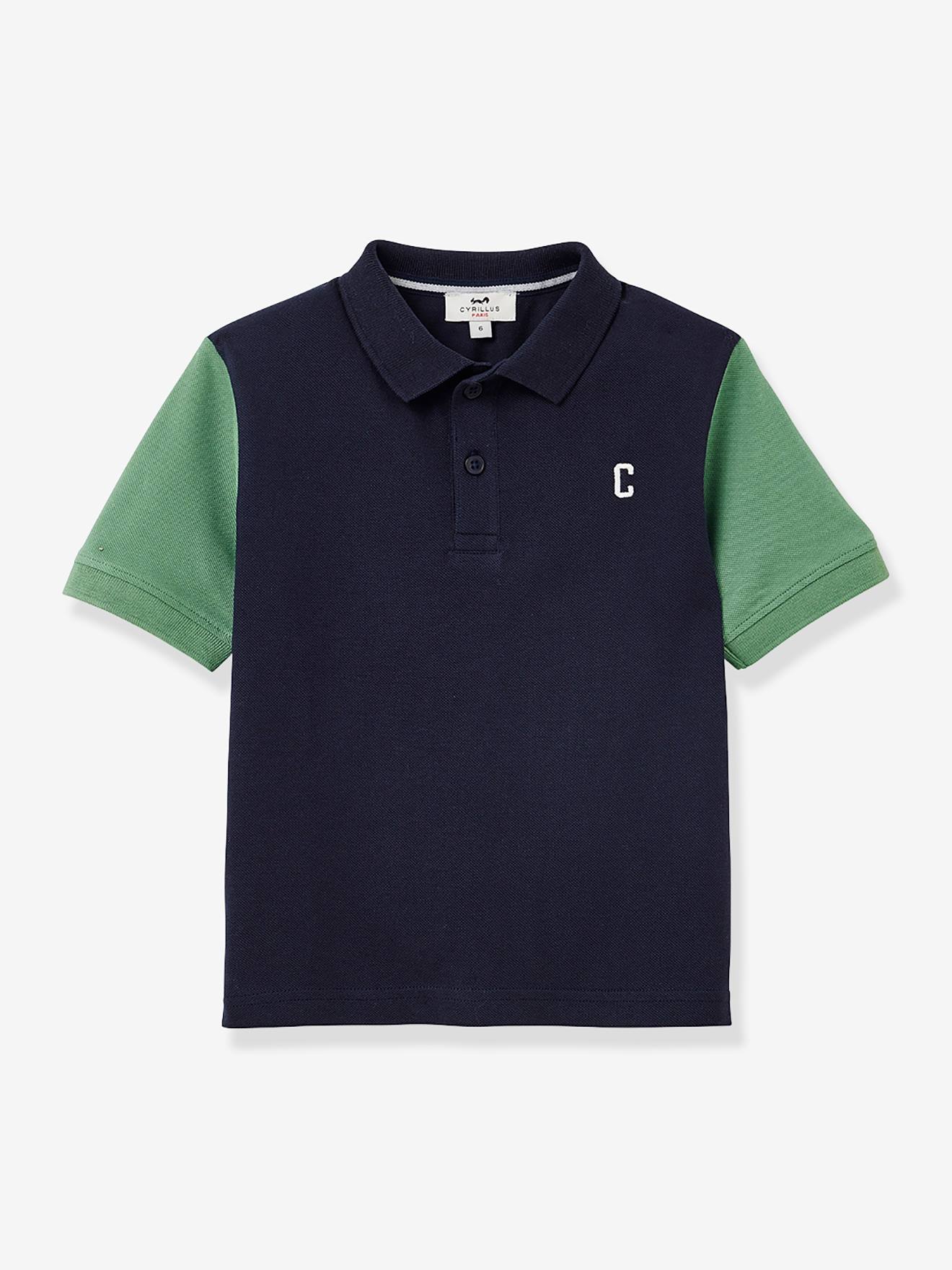 Polo Colorblock Garçon Cyrillus Marine