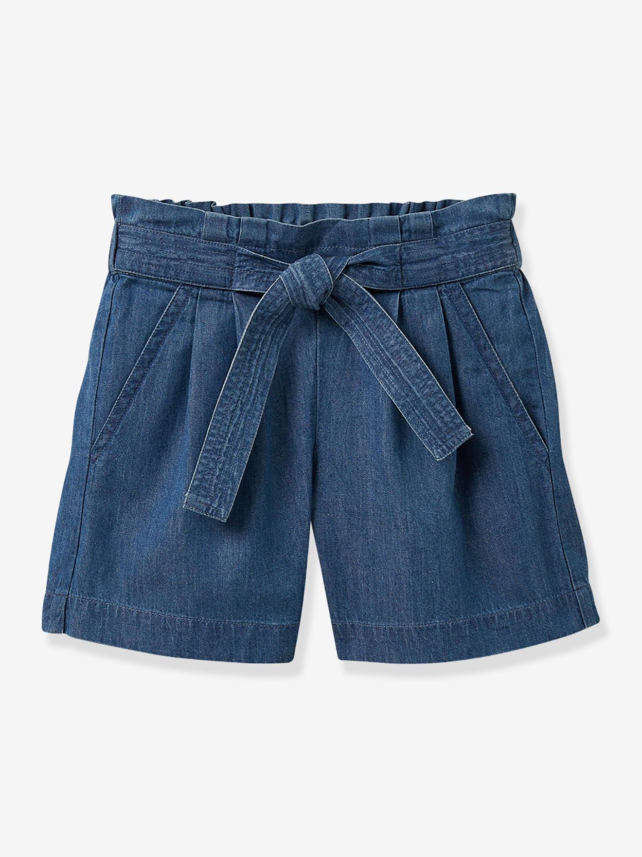 Short en denim léger denim brut