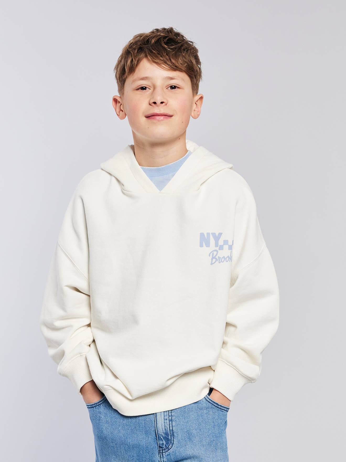 Sweat capuche Imprim devantdos cru 11 €