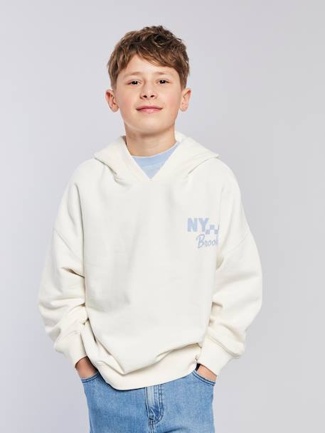 Sweat à capuche Imprimé devant/dos  - vertbaudet enfant
