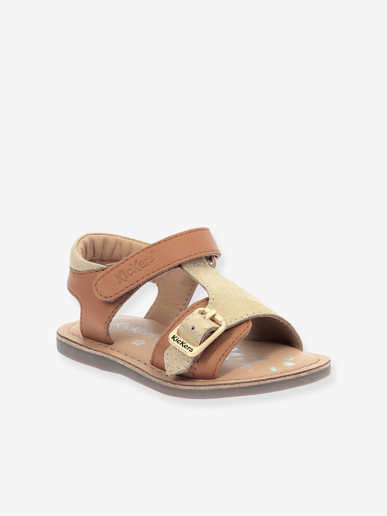 Sandales Cuir Enfant Diazz Kickers® Camel