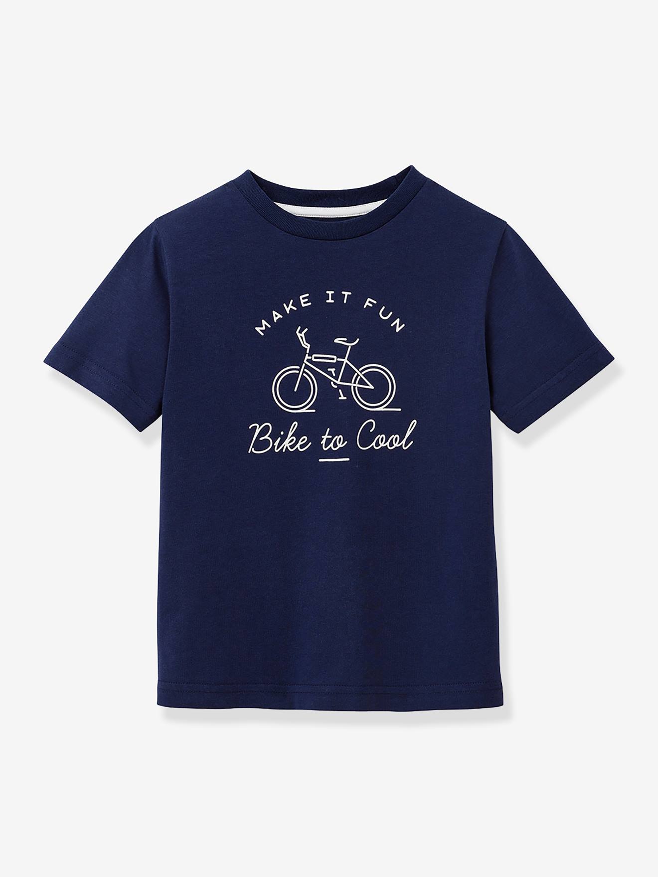 Tee-shirt Imprimé Garçon Coton Bio Cyrillus Marine