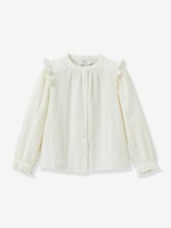 Chemise fille brodée  - vertbaudet enfant