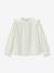 Chemise fille brodée écru 1 - vertbaudet enfant 