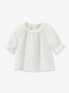 Blouse broderie anglaise en gaze de coton  - vertbaudet enfant