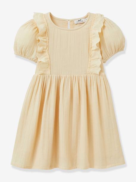 Fille-Robe fille en gaze de coton biologique