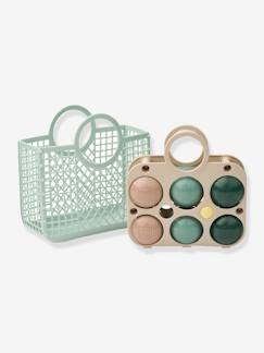 Jouet-Jeux de plein air-Kit de pétanque + panier Emmett