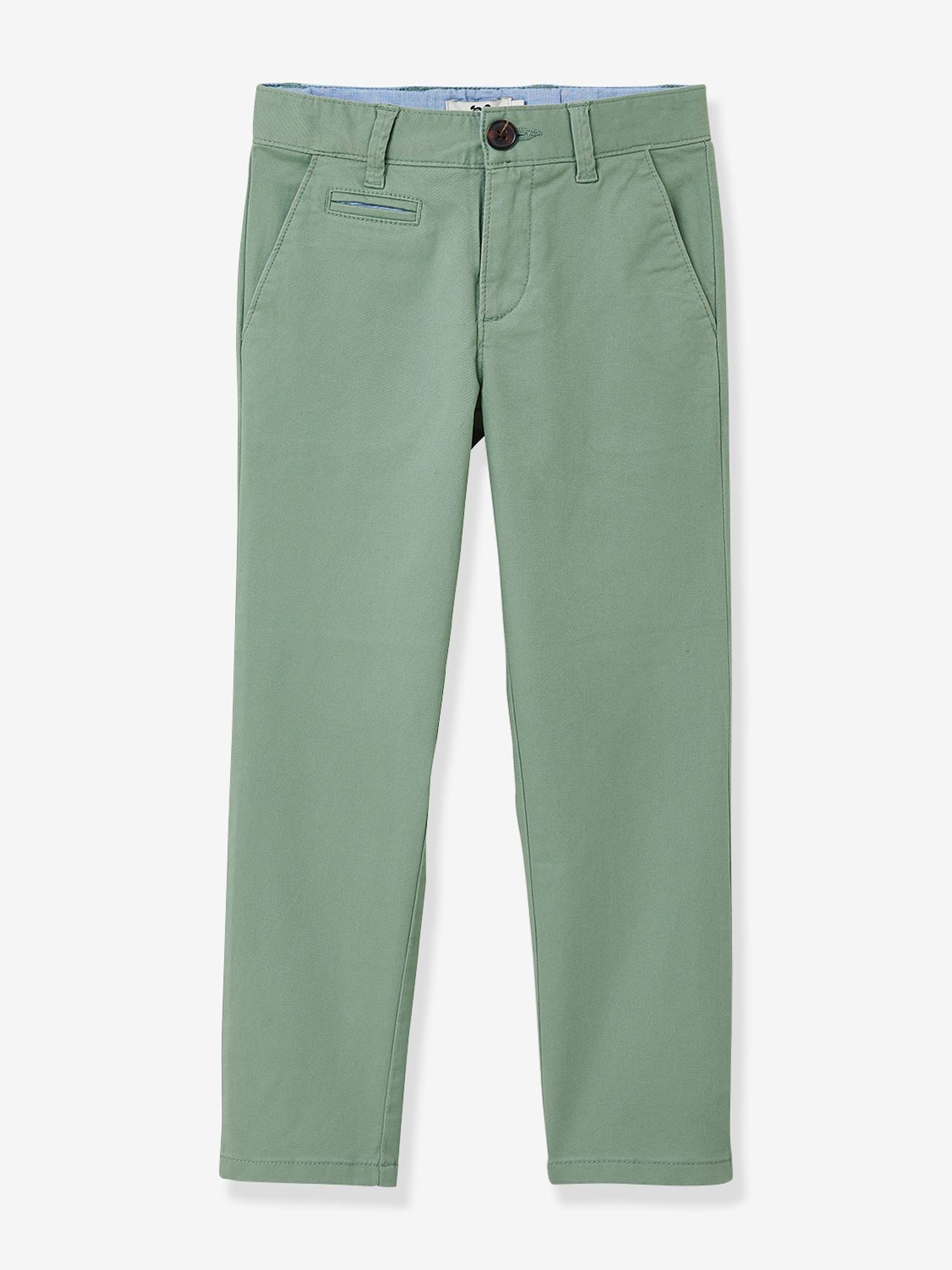 Chino Garçon Cyrillus Vert
