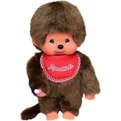 -Monchhichi Garçon Bavoir Rouge 20 cm