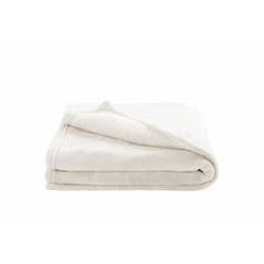 -DOMIVA Couverture Microdoux - Microfibre 100% Polyester - Blanc - 75 x 100 cm