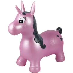 -LEXIBOOK - Licorne Sauteuse Gonflable Rose - 3 ans et +