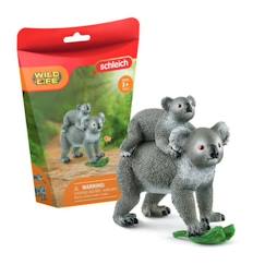 -Figurine Maman et Bébé Koala, pour enfants dès 3 ans, 13,6 x 5,8 x 19,2 cm -Schleich 42566 WILD LIFE