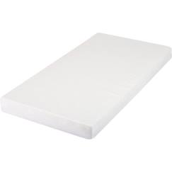 -Matelas bébé droit - DOMIVA - Polybambou - Déhoussable, lavable - Blanc