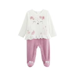 -Pyjama bébé en velours Louisa