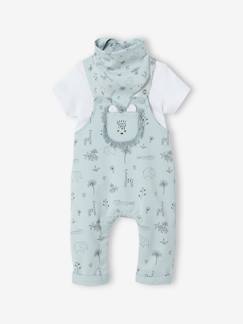Ensemble 3 pièces naissance salopette + body + foulard  - vertbaudet enfant