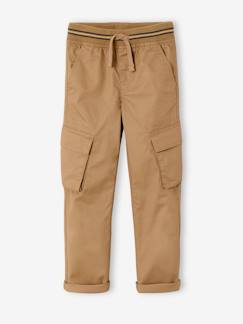 Pantalon  garçon cargo droit morphologique tour de hanches fin  - vertbaudet enfant
