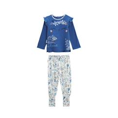 -Pyjama bébé - Océan d'amour - 2 pièces - Pieds retroussables - Volants aux épaules - Label OEKO-TEX