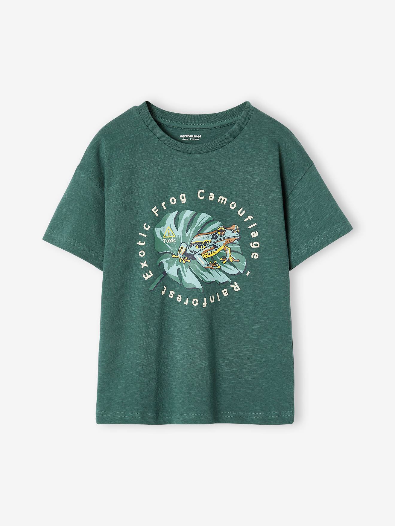 T-shirt motif nature garçon lichen