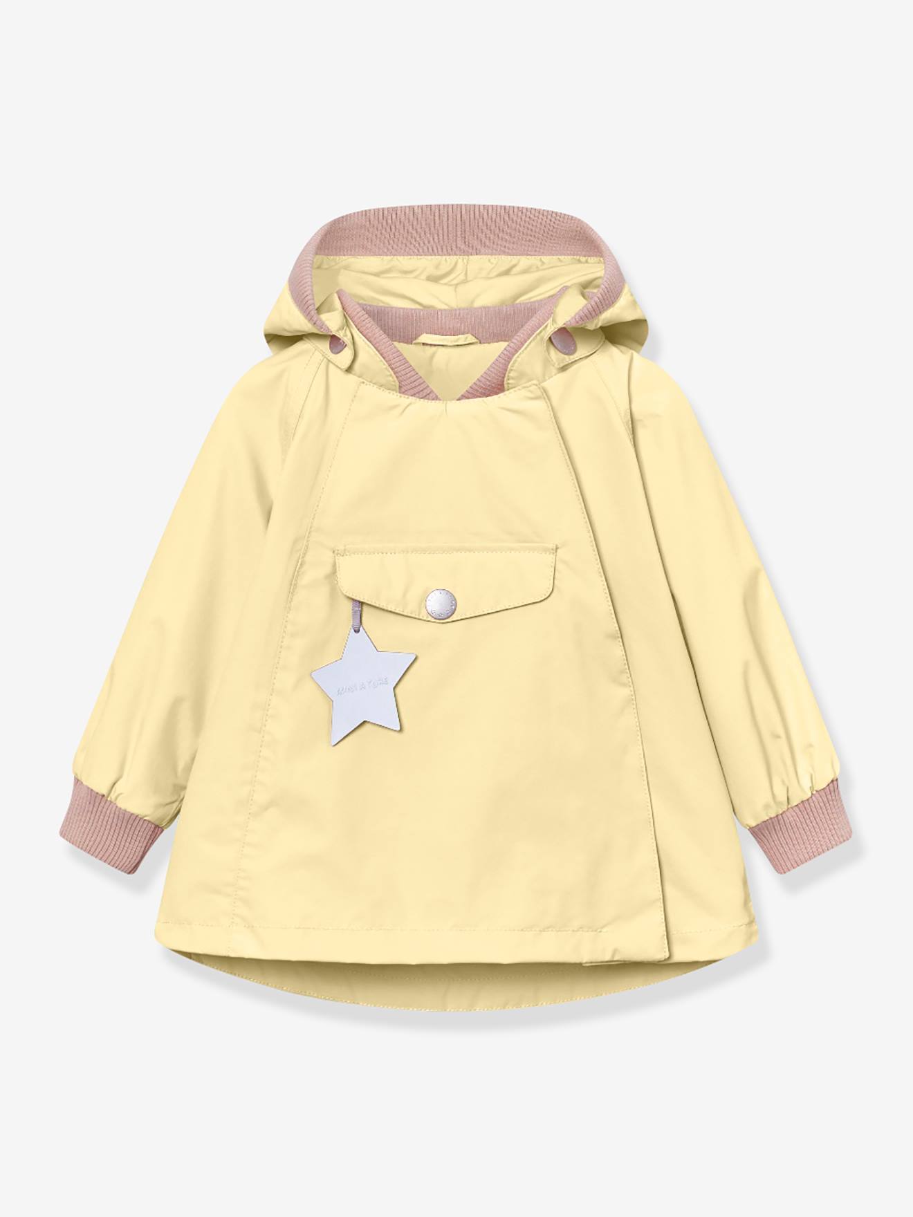 Veste mi-saison bébé fille MATWAI jaune pastel