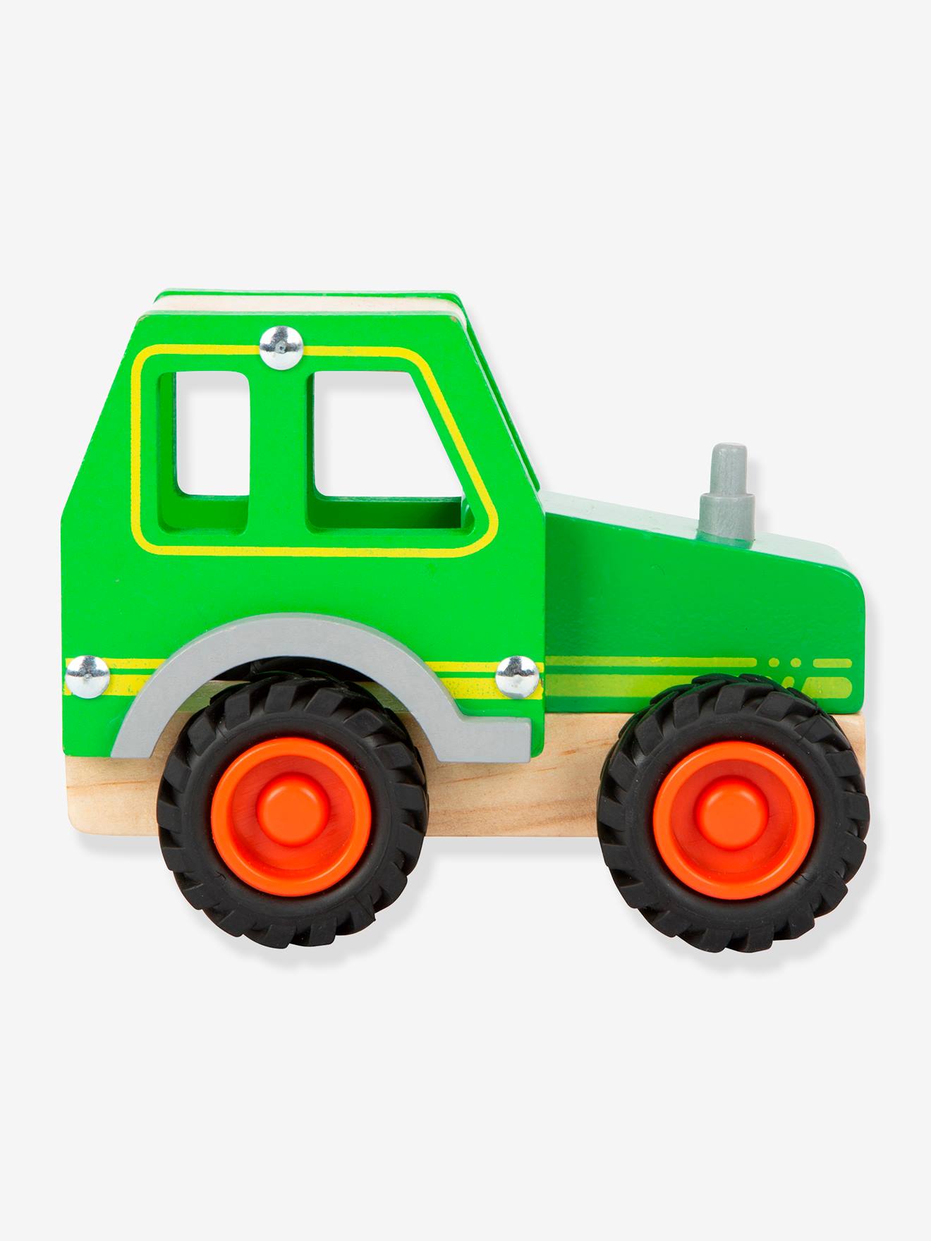 Tracteur en bois pour enfants FSC® small foot® vert