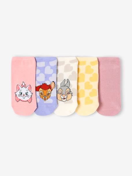 Fille-Sous-vêtement-Lot de 5 paires de socquettes Disney Animals