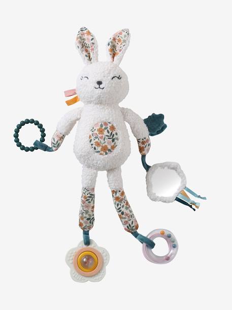 Vertbaudet - Peluche d'activités à suspendre RETRO FLOWER jaune