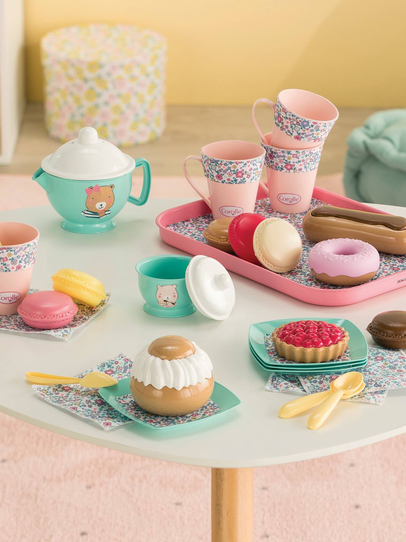 Ma dinette thé et goûter COROLLE multicolore