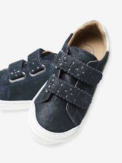 Chaussures-Chaussures fille 23-38-Baskets, tennis-Baskets à scratchs cuir fille collection maternelle