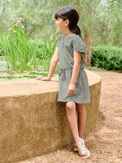 -Robe détails en broderie anglaise fille