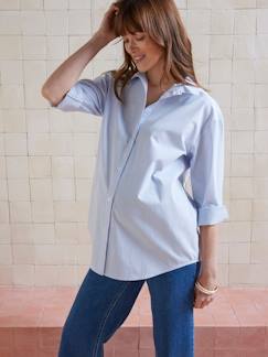 Vêtements de grossesse-Allaitement-Chemise oversize rayée grossesse et allaitement