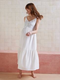 Robe fines bretelles gaze de coton grossesse et allaitement  - vertbaudet enfant